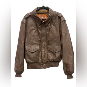 Cooper Type A2 Leather Genuine USAF Issue Flight Jacket USAF Size 48R XL 48 R